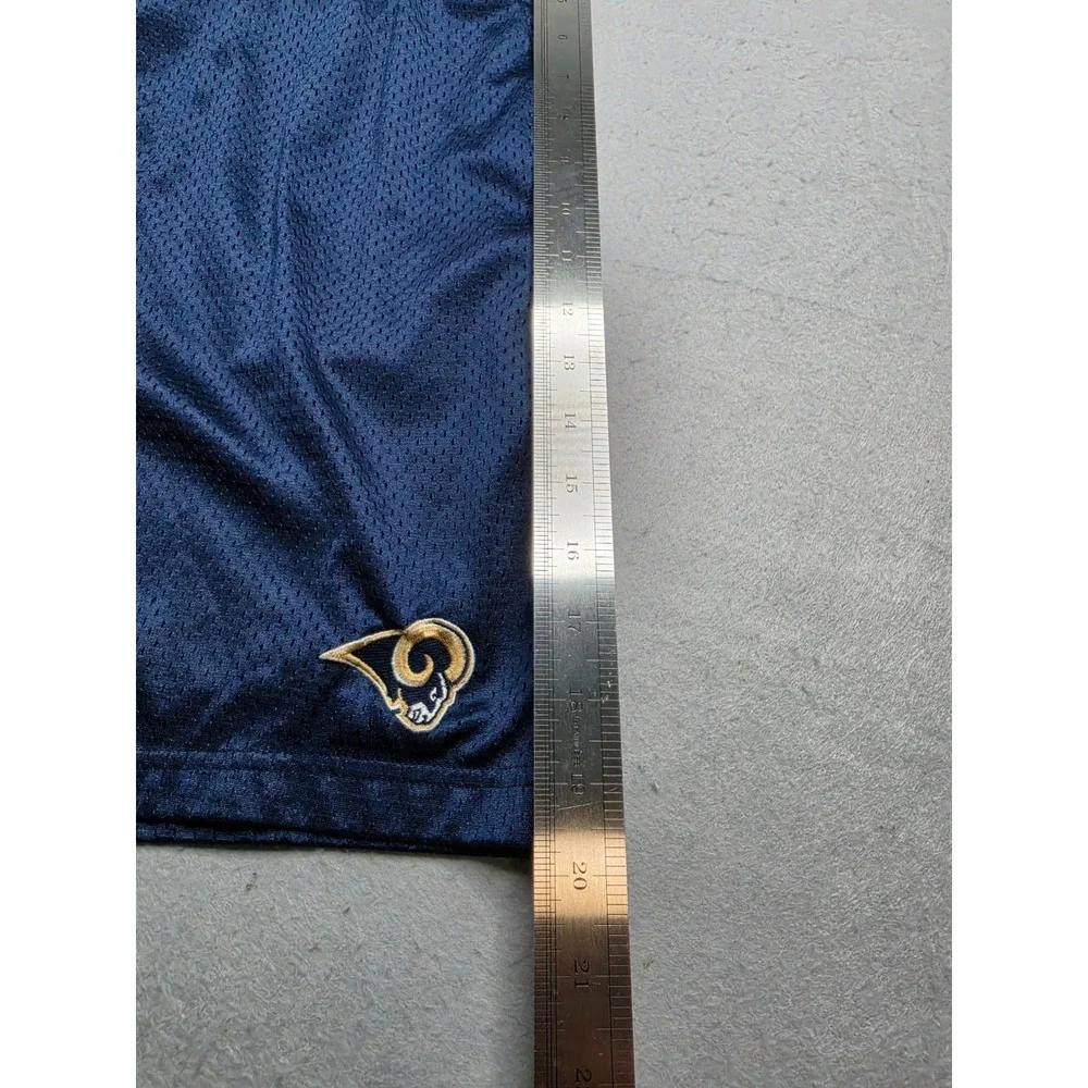 Vintage Reebok NFL Team Apparel Los Angeles Rams Football Shorts Mens 2XL Blue